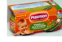 PLASMON OMOGENEIZZATO PISELLI ZUCCHINE 80 G X 2 PEZZI