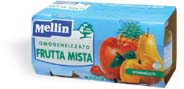 MELLIN OMOGENEIZZATO FRUTTA MISTA 100 G 2 PEZZI