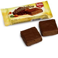 SCHAR QUADRITOS WAFER CON CACAO RICOPERTI DI CIOCCOLATO FONDENTE 40 G