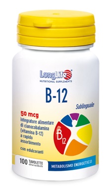 LONGLIFE B12 50MCG SUBL 100TAV