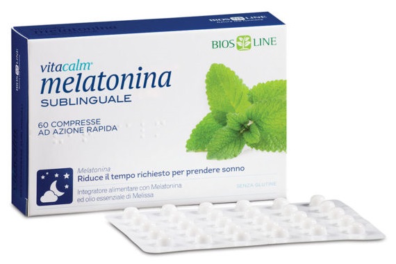 BIOS LINE VITACALM MELATONINA SUBLINGUALE 60 COMPRESSE 1 MG