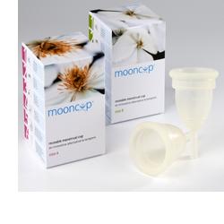 COPPETTA MESTRUALE MOONCUP TAGLIA A GRANDE PER DONNE CON PIU’ DI 30 ANNI