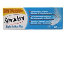 STERADENT TRIPLE ACTION PLUS 60 COMPRESSE PULENTI