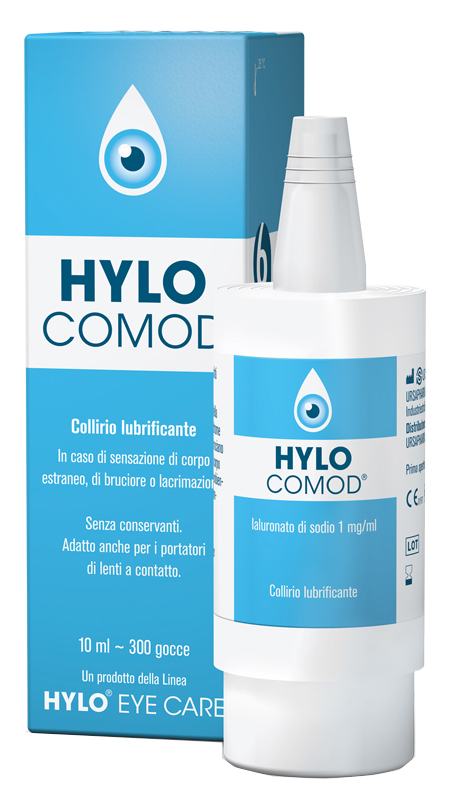 HYLO-COMOD GOCCE OCULARI IALURONATO DI SODIO 0,1%  FLACONCINO 10 ML