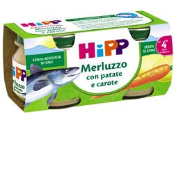 HIPP OMOGENEIZZATO MERLUZZO CAROTE PATATE 2X80 G