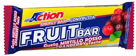 PROACTION FRUIT BAR BARRETTA ENERGETICA AL MIRTILLO ROSSO 40G