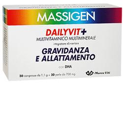 DAILYVIT+ GRAVIDANZA ALLATTAMENTO CON DHA MULTIVITAMINICO EMULTIMINERALE 30 COMPRESSE + 30 PERLE