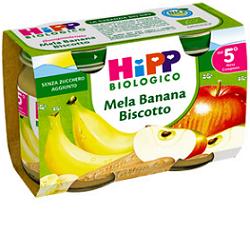 HIPP BIO OMOGENEIZZATO MELA BANANA BISCOTTO 2X125 G