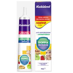 KUKIDENT DOPPIA PROTEZIONE CREMA ADESIVA PER PROTESI DENTARIE 40 G