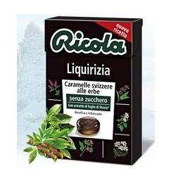 RICOLA LIQUIRIZIA SENZA ZUCCHERO 50 G