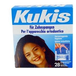 KUKIS CLEANSER 28 COMPRESSE PER PULIZIA APPARECCHI ORTODONTICI