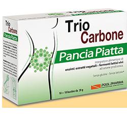 TRIOCARBONE PANCIA PIATTA 10 + 10 BUSTINE