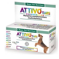 ATTIVO TABS ASTUCCIO DA 60 COMPRESSE ALTAMENTE APPETIBILI