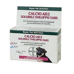 CALCIO AD3 SOLUBILE SVILUPPO 40 COMPRESSE ALTAMENTE APPETIBILI