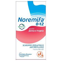 SCIROPPO PEDIATRICO ANTIREFLUSSO NOREMIFA 0-12 FLACONE 200 ML GUSTO PANNA E FRAGOLA