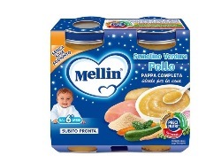 MELLIN OMOGENEIZZATO CENA POLLO VERDURE 2 PEZZI 200 G