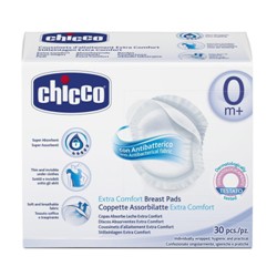 CHICCO COPPETTA ASSORBILATTE ANTIBATTERICA 30 PEZZI