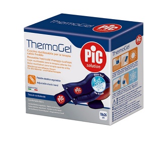 THERMOGEL CUSCINO TERAPIA CALDO FREDDO 10X26 CM CON FASCIA ELASTICA