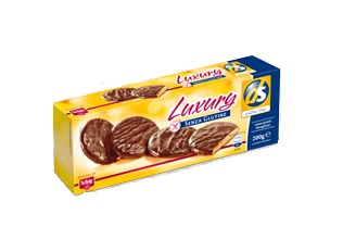 SCHAR LUXURY BISCOTTI DI PASTA FROLLA RICOPERTI DI CIOCCOLATO AL LATTE 200 G