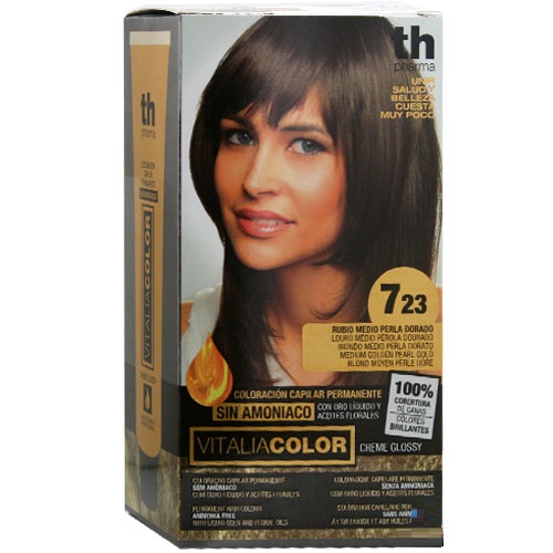 TH PHARMA VITALIA COLOR COLORACION CAPILAR SIN AMONIACO 7.23RUBIO MEDIO PERLA DORADO