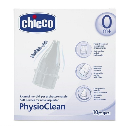 RICAMBI MORBIDI PER ASPIRATORE NASALE CHICCO PHYSIOCLEAN