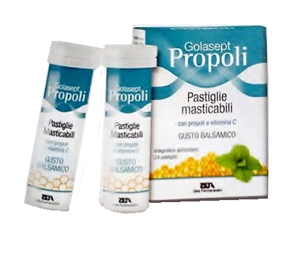 GOLASEPT PROPOLI 24 COMPRESSE MASTICABILI BALSAMICHE