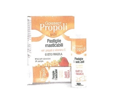 GOLASEPT PROPOLI BABY 24 COMPRESSE MASTICABILI FRAGOLA