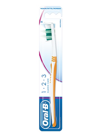 ORALB 123 CLASSIC CARE SPAZZOLINO MANUALE 3 PEZZI