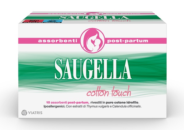 SAUGELLA COTTON TOUCH ASSORBENTI POSTPARTUM 10 PEZZI