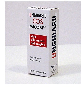 ANTIMICOTICO UNGHIASIL SOS MICOSI IN FLACONE DI VETRO 5 ML CON PENNELLO APPLICATORE + ASTUCCIO