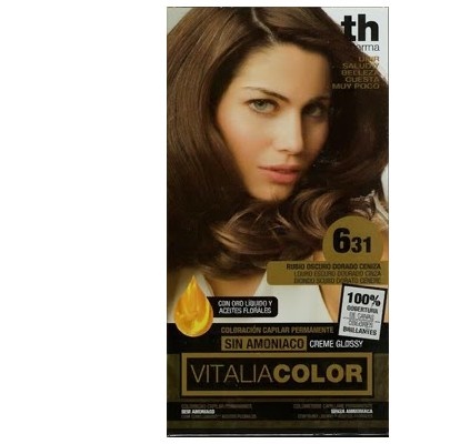 TH PHARMA VITALIA COLOR COLORACION CAPILAR SIN AMONIACO 6.31RUBIO OSCURO DORADO CENIZA