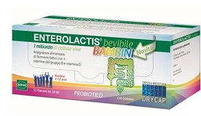 ENTEROLACTIS BEVIBILE BAMBINI 12 FLACONCINI DA 10 ML