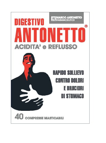 DIGESTIVO ANTONETTO ACIDITA’ E REFLUSSO 40 COMPRESSE MASTICABILI