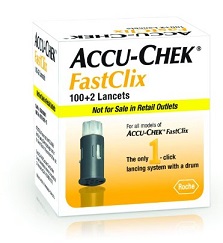 LANCETTE PUNGIDITO ACCU-CHEK FASTCLIX 100 + 2 PEZZI