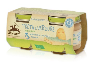 OMOGENEIZZATO TROTA E VERDURE BABY FOOD BIO 2 X 80 G