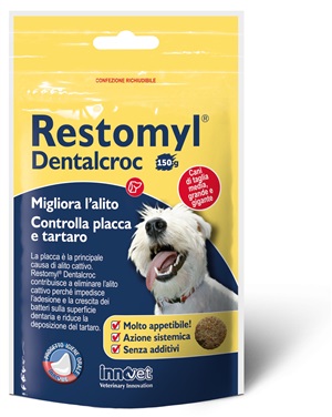 RESTOMYL DENTALCROC CANI TAGLIA MEDIA GRANDE E GIGANTE BUSTA150 G