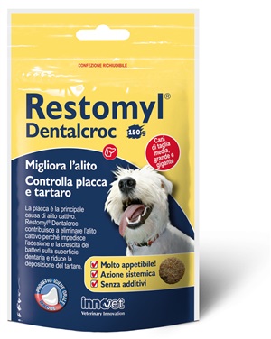 RESTOMYL DENTALCROC CANI TAGLIA MEDIA GRANDE E GIGANTE BUSTA150 G