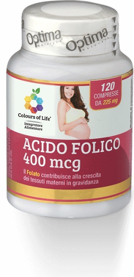 COLOURS OF LIFE ACIDO FOLICO 400 MCG 120 COMPRESSE 350 MG