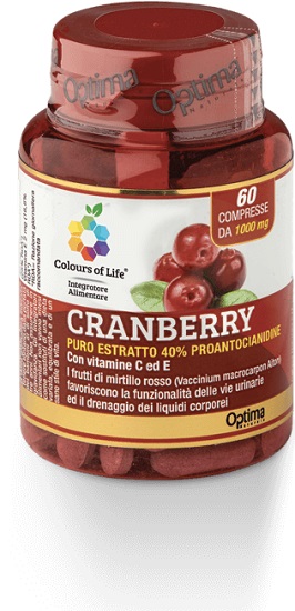 COLOURS OF LIFE CYST-CRANBERRY CON VITAMINA C E 60 COMPRESSE1000 MG