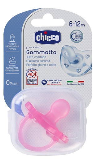 CHICCO GOMMOTTO IN SILICONE GIRL 6-16 MESI 1 PEZZO