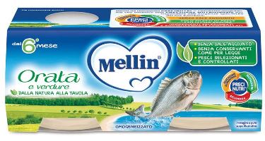 MELLIN OMOGENEIZZATO ORATA 2X80 G