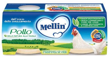 MELLIN OMOGENEIZZATO POLLO 4X80 G