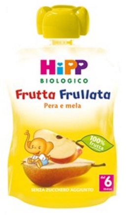 HIPP BIO FRUTTA FRULLATA PERA MELA 90 G