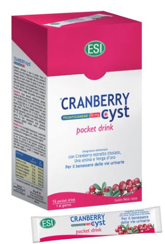 ESI CRANBERRY CYST POCKET DRINK 16 BUSTINE