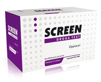 SCREEN DROGA TEST OPPIACEI CON CONTENITORE URINA