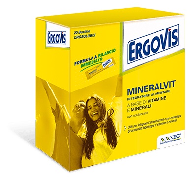 ERGOVIS MINERALVIT 20 BUSTE OROSOLUBILI 30 G