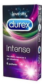 DUREX INTENSE ORGASMIC CONDOM 6 PEZZI