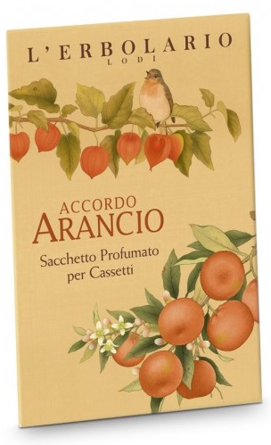 ARANCIO SACCHETTO PROFUMATO PER CASSETTI