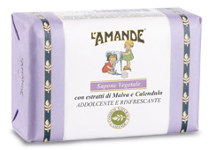 L’AMANDE MARSEILLE SAPONE VEGETALE MALVA/CALENDULA 200 G