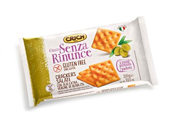 GUSTO SENZA RINUNCE CRACKERS SALATI CON OLIO EXTRAVERGINE DIOLIVA 2% 200 G